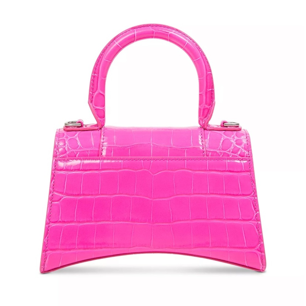 BALENCIAGA CROCODILE 🐊 Hourglass XS Leather Top Handle Bag - Picture 5 of 5